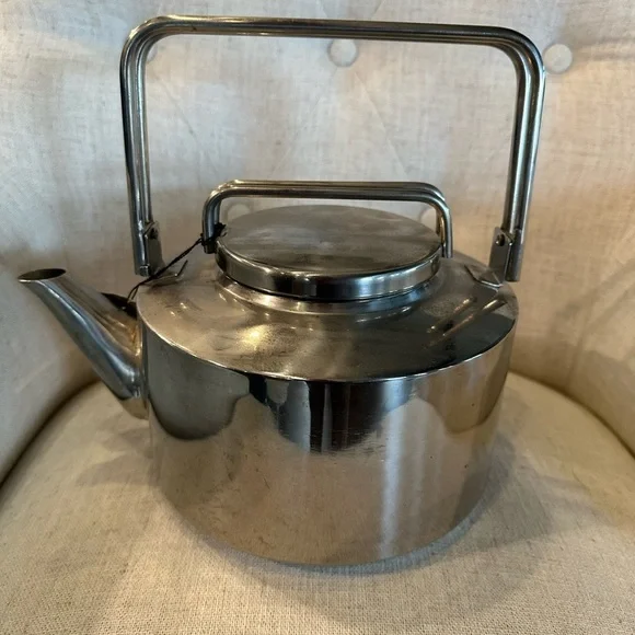 Vintage 80’s Towle National Silver Co. Teapot Stainless Steel 1983 NEW Retro - Picture 2 of 8